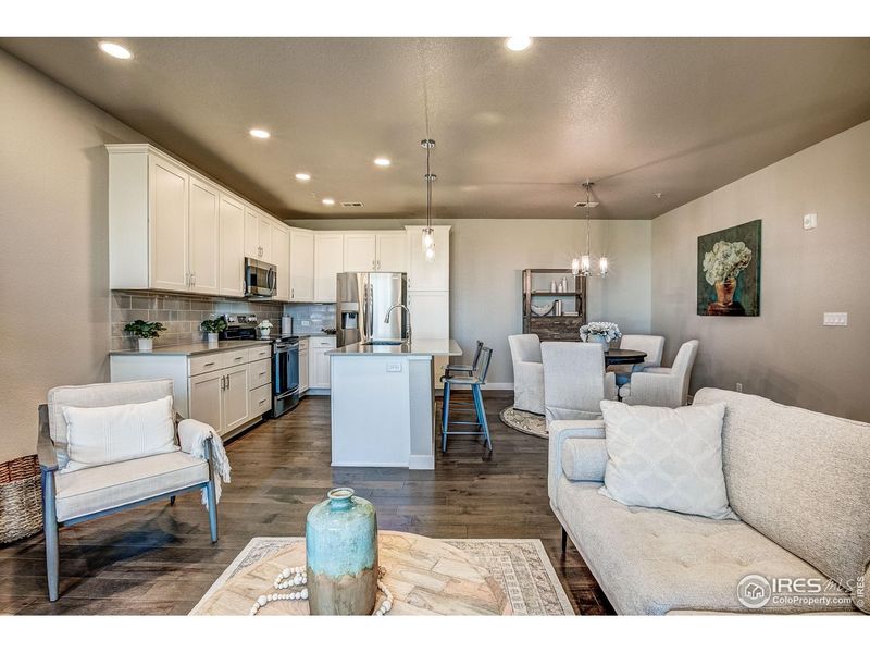 Furnished interior view inside a new home in The Lakes at Centerra - Discovery, Loveland (Image 19).