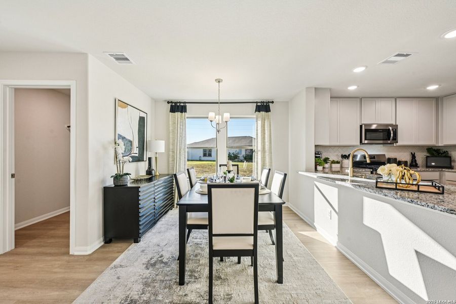 Furnished interior view inside a new home in Red Hawk Landing, San Antonio (Image 12).