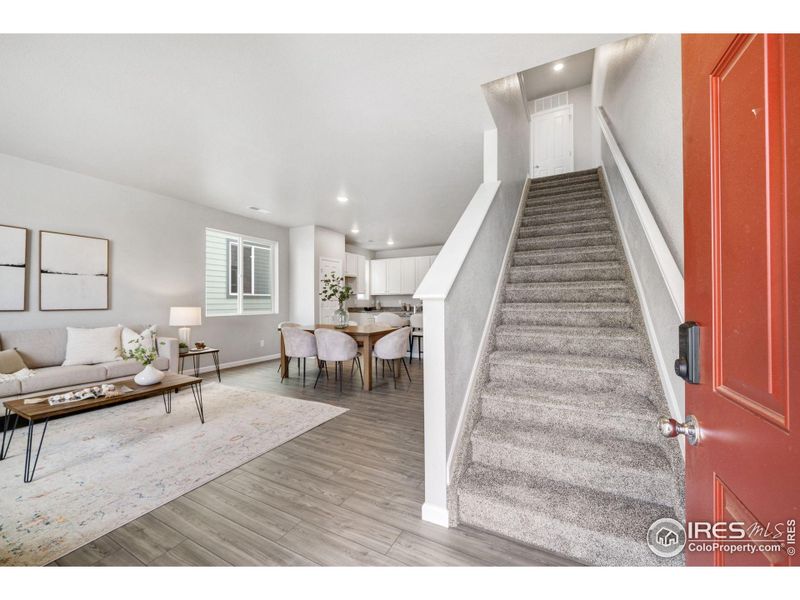 Furnished interior view inside a new home in Pintail Commons at Johnstown Village, Johnstown (Image 28).