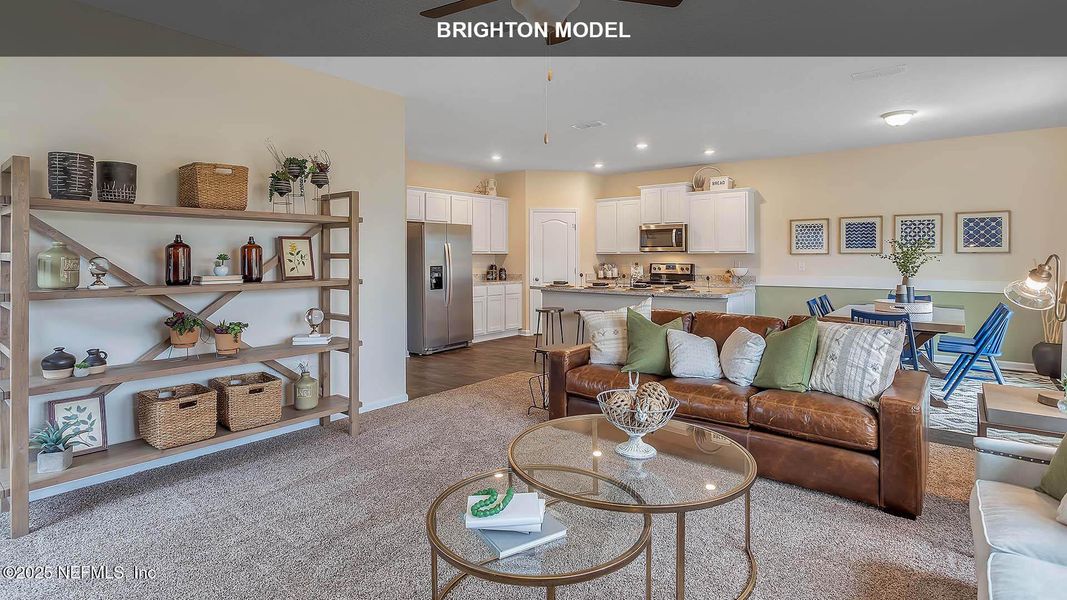 Furnished interior view inside a new home in The Arbors, Jacksonville (Image 16). Furnished interior view inside a new home in The Arbors, Jacksonville (Image 16).