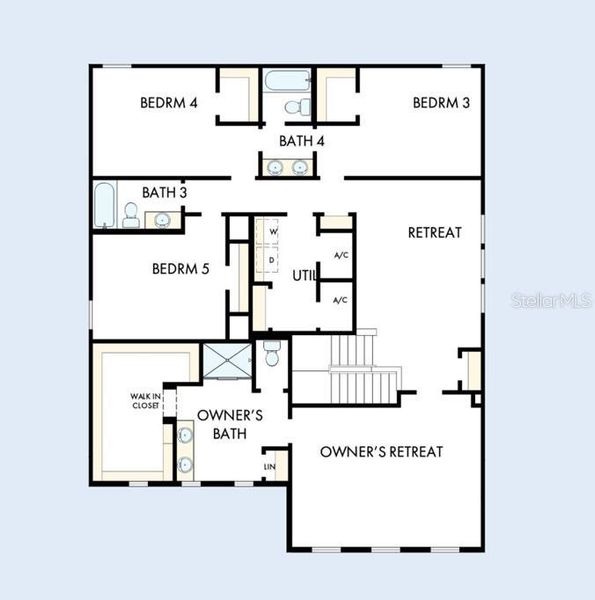 2D floor plan layout of this home in Lakeside at Satilla, St. Cloud, FL (Image 2). 2D floor plan layout of this home in Lakeside at Satilla, St. Cloud, FL (Image 2).