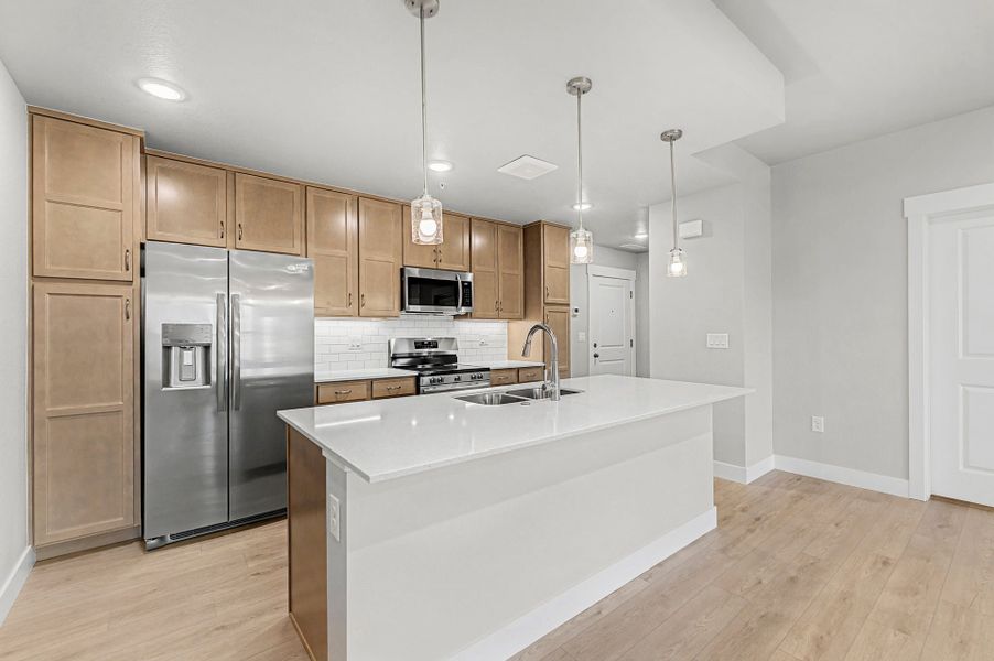 Furnished interior view inside a new home in Highlands at Fox Hill, Longmont (Image 2).