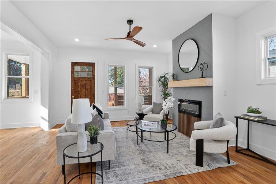 Furnished interior view inside a new home in , Atlanta (Image 5).