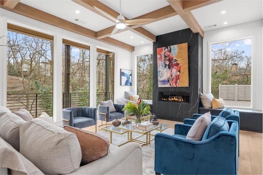 Furnished interior view inside a new home in , Atlanta (Image 5).