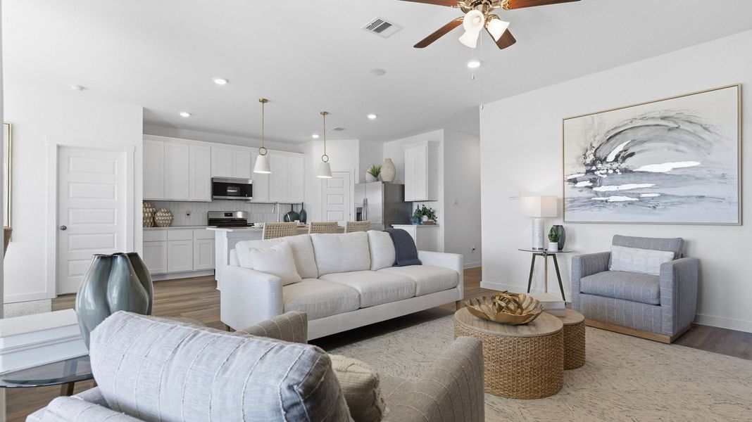 Furnished interior view inside a new home in Westland Ranch 50' Homesites, League City (Image 9).