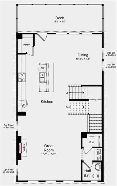 2D floor plan layout of this home in Dreycott, Lawrenceville, GA (Image 3).