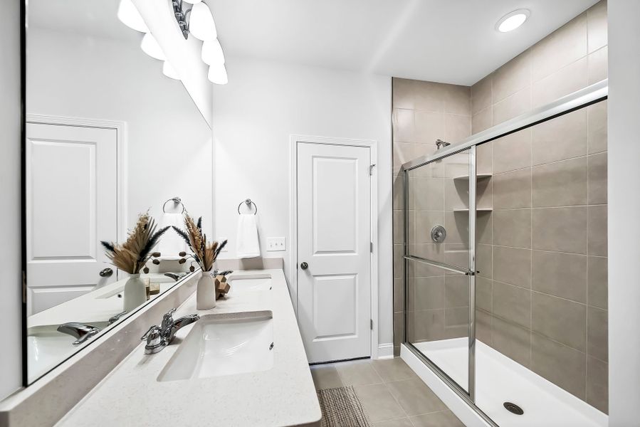 Furnished interior view inside a new home in Monroe Preserve, Chapin (Image 44).