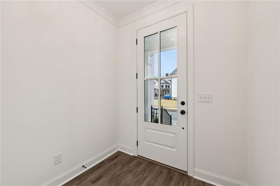 Spacious, unfurnished interior of a new home in Millcroft Townhomes, Buford (Image 32). Spacious, unfurnished interior of a new home in Millcroft Townhomes, Buford (Image 32).