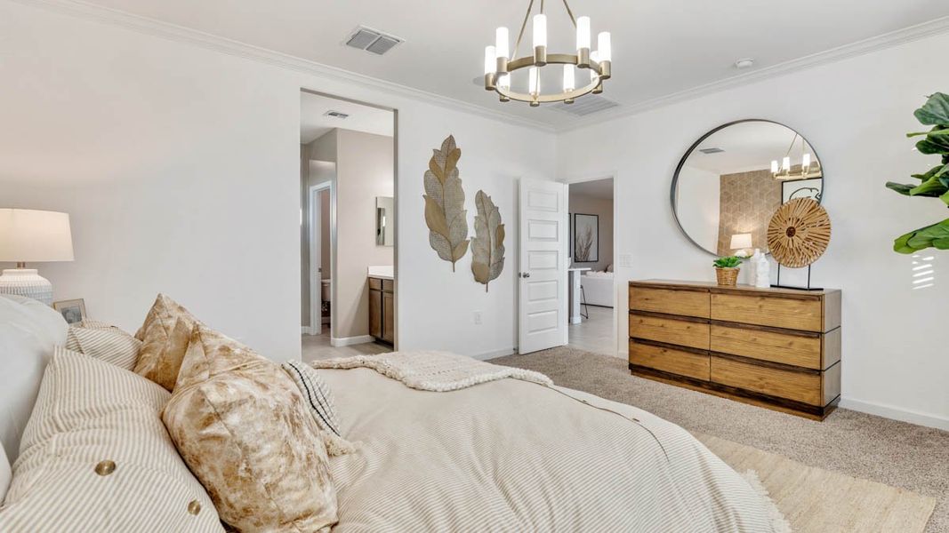 Furnished interior view inside a new home in Desert Moon Estates, Buckeye (Image 18).