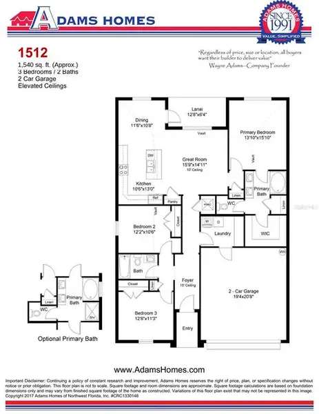 2D floor plan layout of this home in , Parrish, FL (Image 2). 2D floor plan layout of this home in , Parrish, FL (Image 2).