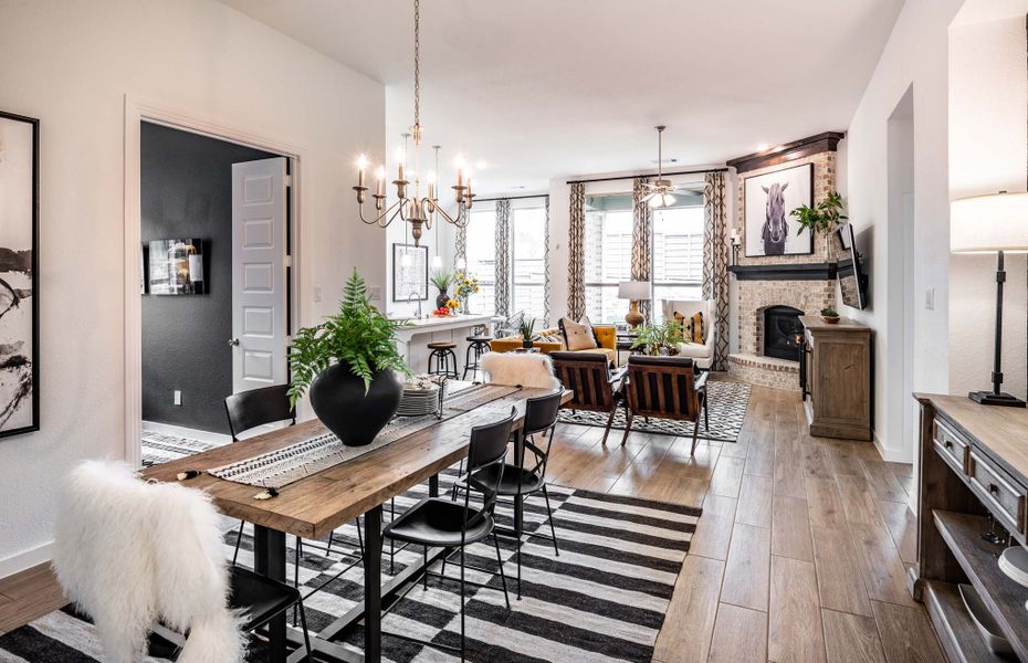 Representative furnished interior of a home built from the Dorchester by Highland Homes in Wildridge, Oak Point (Image 26).