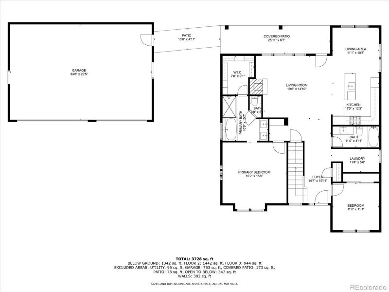 2D floor plan layout of this home in , Bennett, CO (Image 27).