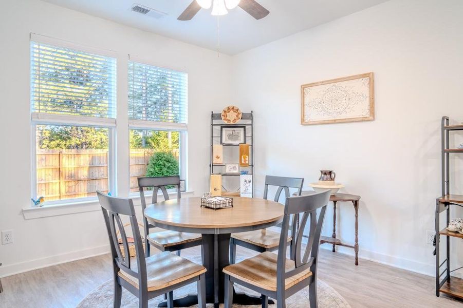 Furnished interior view inside a new home in Crossing Creeks, Monroe (Image 17).