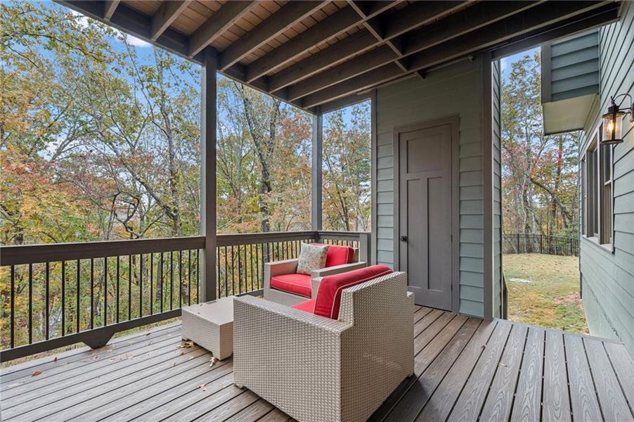 Exterior details and patio area of a home in , Dahlonega (Image 23).