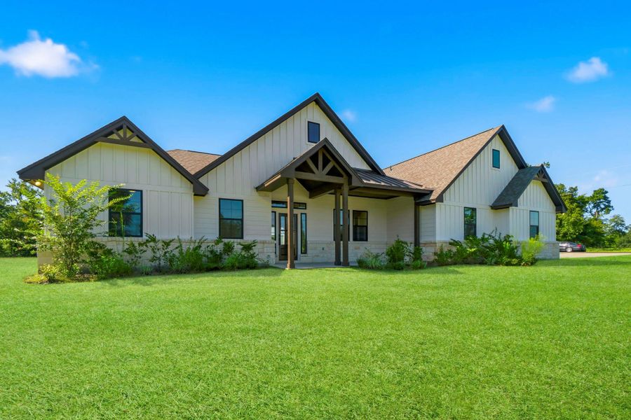 Front exterior of a new home in , Centerville, TX, highlighting curb appeal (Image 23).