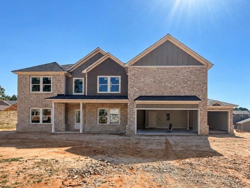 In-progress construction of a new home in , Hoschton, GA (Image 6).