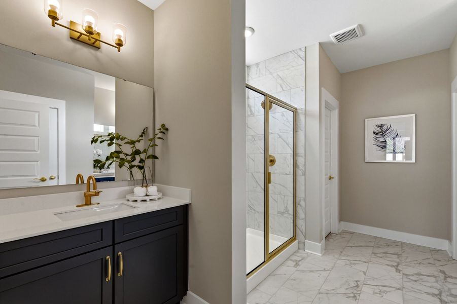 Representative furnished interior of a home built from the Savannah by Beazer Homes in Sunset Landing, Little River (Image 11).