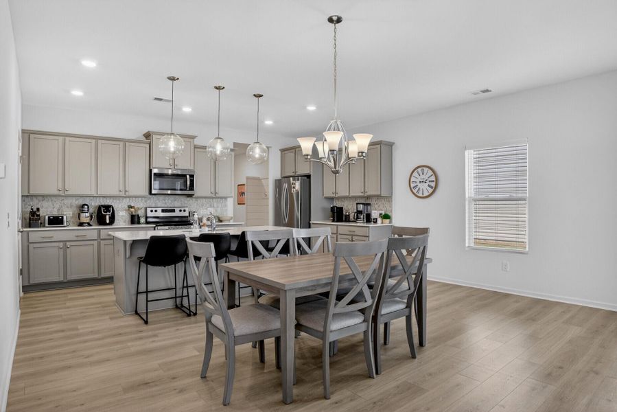 Furnished interior view inside a new home in , Summerville (Image 9). Furnished interior view inside a new home in , Summerville (Image 9).