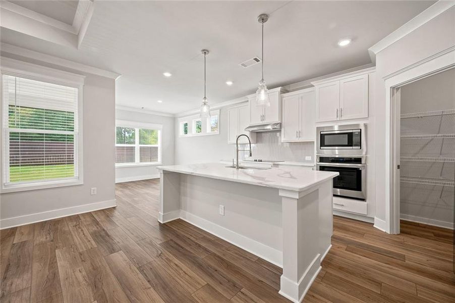 Furnished interior view inside a new home in Pinecrest Ridge, Dacula (Image 10).