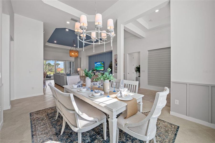 Furnished interior view inside a new home in Calusa Country Club, Lakewood Ranch (Image 35).