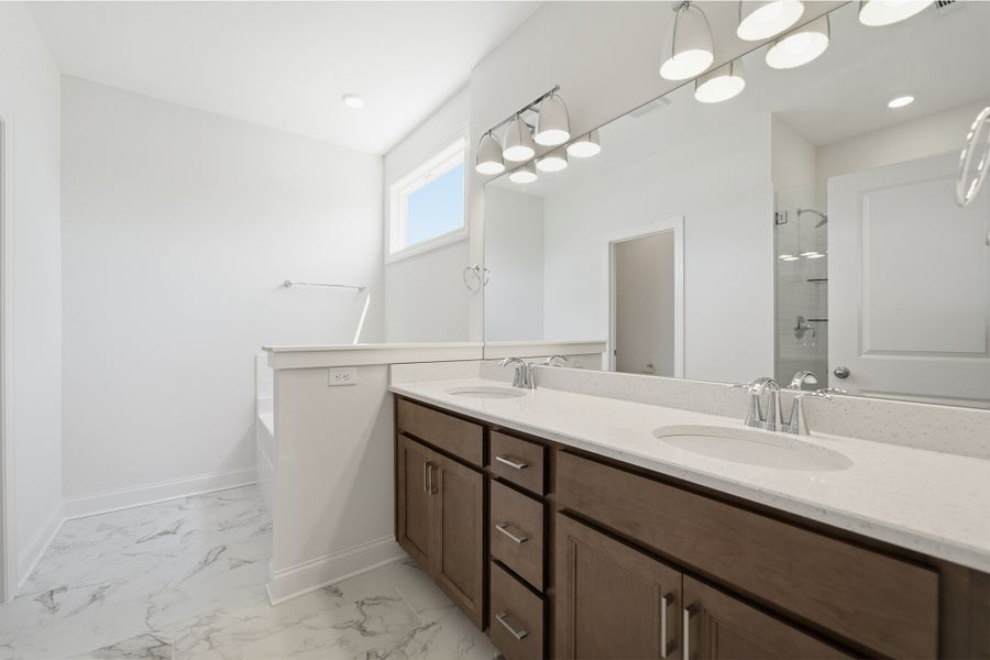 Furnished interior view inside a new home in Aden Woods, Fairview (Image 13).