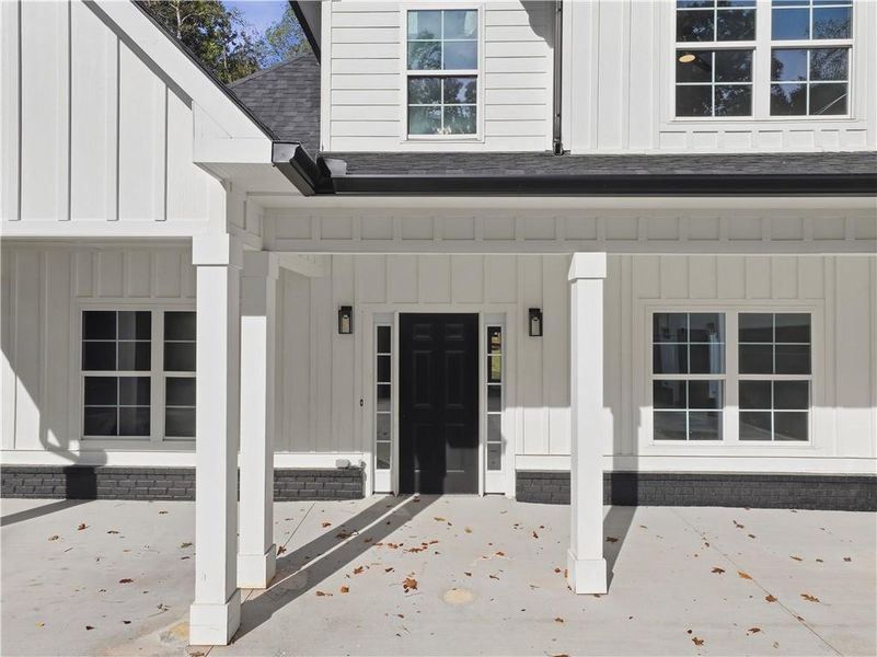 Exterior details and patio area of a home in , Commerce (Image 16).