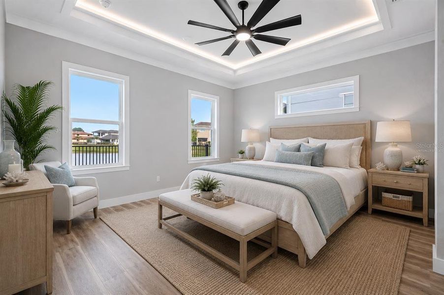 Furnished interior view inside a new home in , Palm Coast (Image 46).