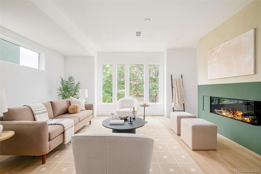 Furnished interior view inside a new home in , Denver (Image 5).