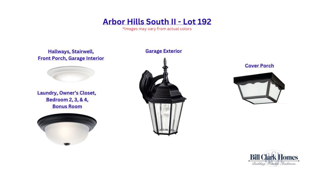 Sample of building materials used in homes in Arbor Hills South II, Greenville (Image 3).