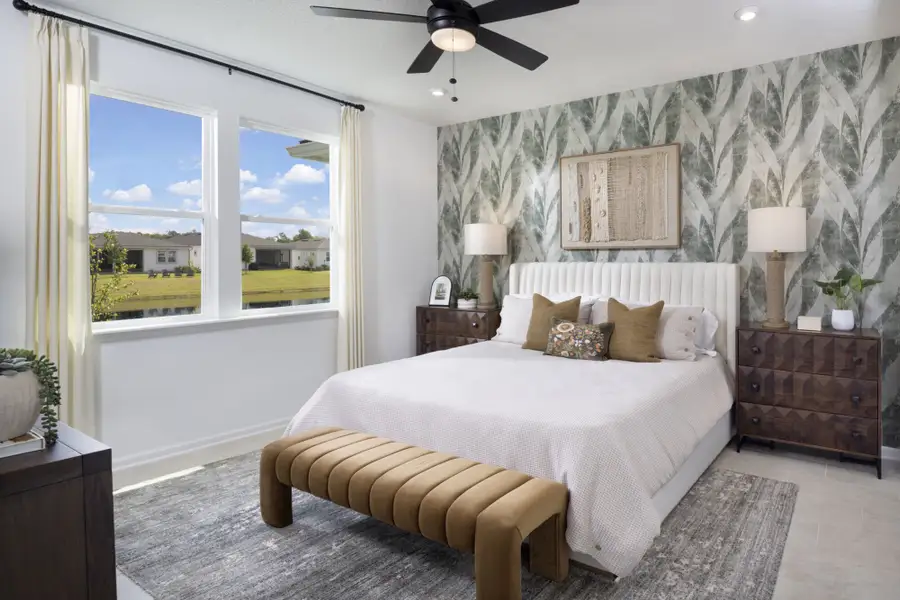 Furnished interior view inside a new home in RiverTown - WaterSong, St. Johns (Image 12).