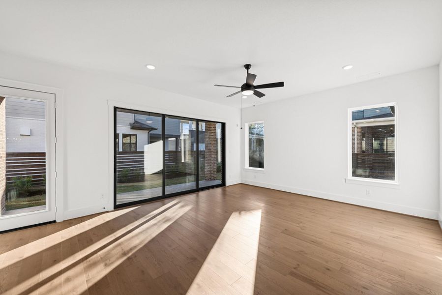 Spacious, unfurnished interior of a new home in Easthaven at Bridgeland Central - Vision Collection, Cypress (Image 29). Spacious, unfurnished interior of a new home in Easthaven at Bridgeland Central - Vision Collection, Cypress (Image 29).