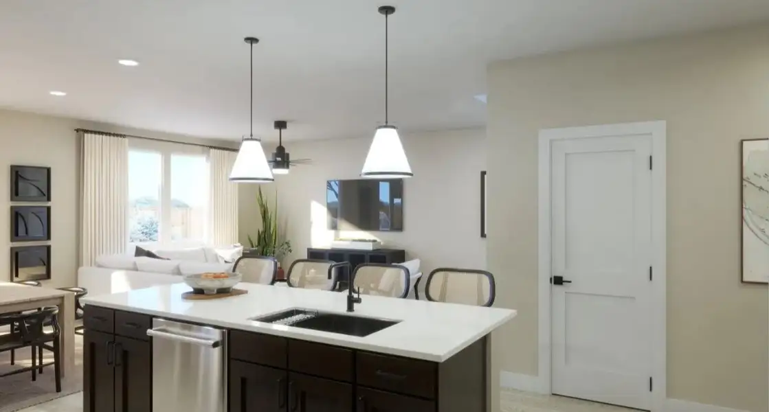 Furnished interior view inside a new home in , Kyle (Image 3).