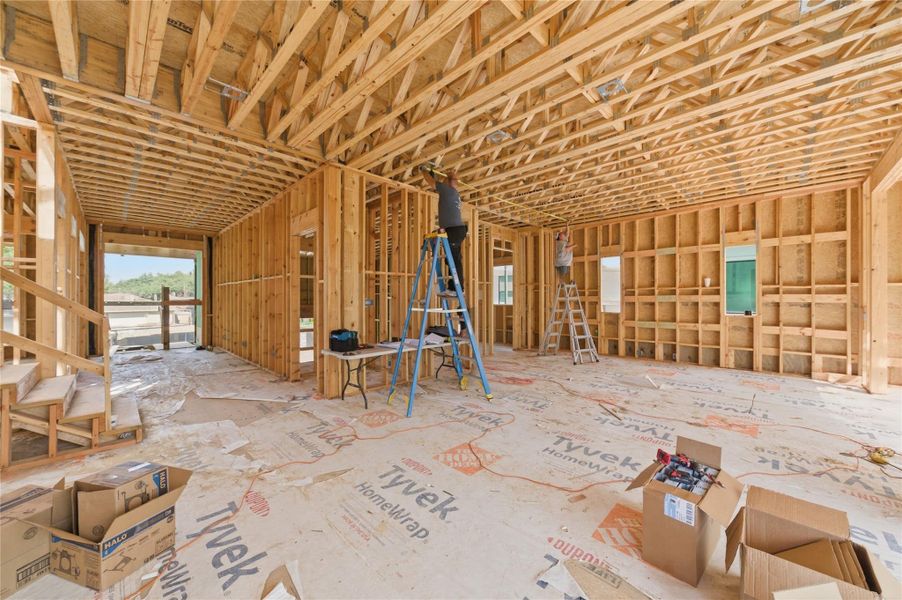 In-progress construction of a new home in , Houston, TX (Image 17).