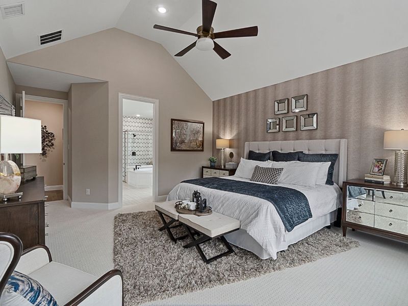 Representative furnished interior of a home built from the Middleton by Landon Homes in Lexington Frisco, Frisco (Image 14).