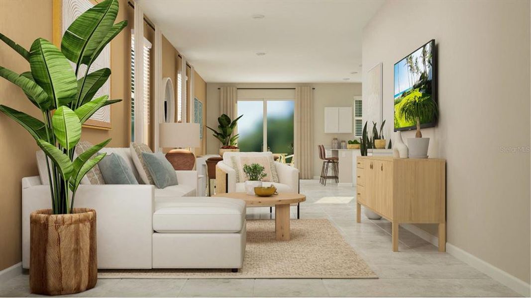 Furnished interior view inside a new home in , Clermont (Image 7).