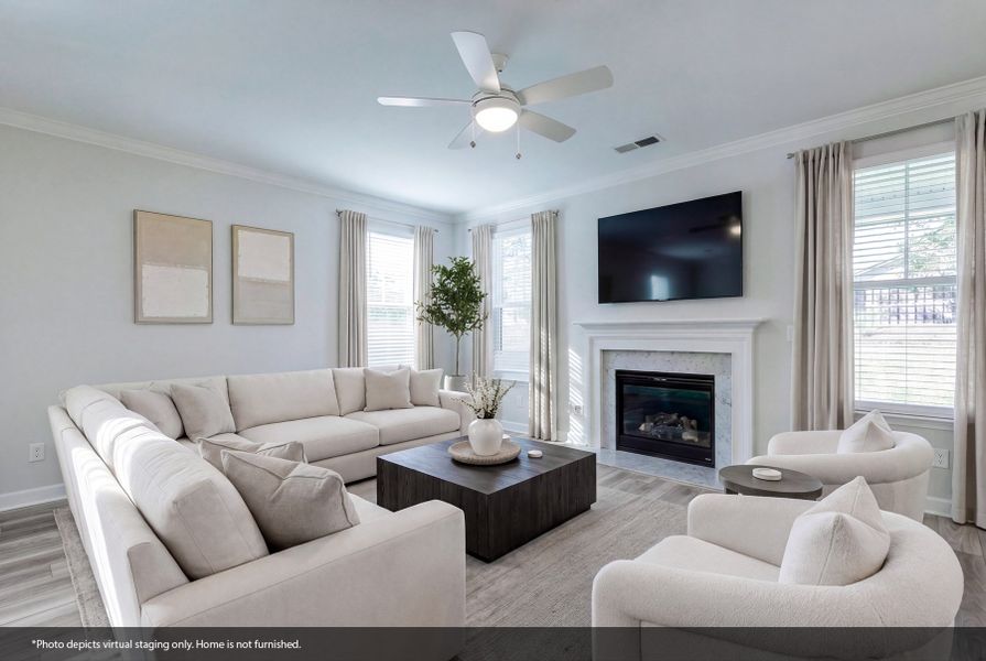 Furnished interior view inside a new home in Pebble Branch, Chapin (Image 9). Furnished interior view inside a new home in Pebble Branch, Chapin (Image 9).
