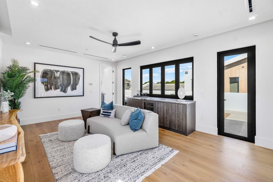 Furnished interior view inside a new home in , Delray Beach (Image 33).