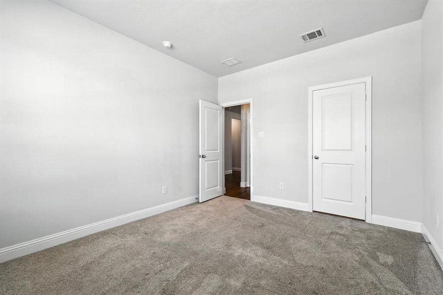 Downstairs bedroom, with split bathroom