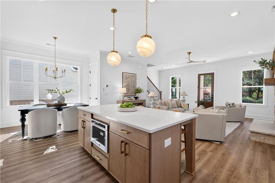 Furnished interior view inside a new home in , Marietta (Image 41).