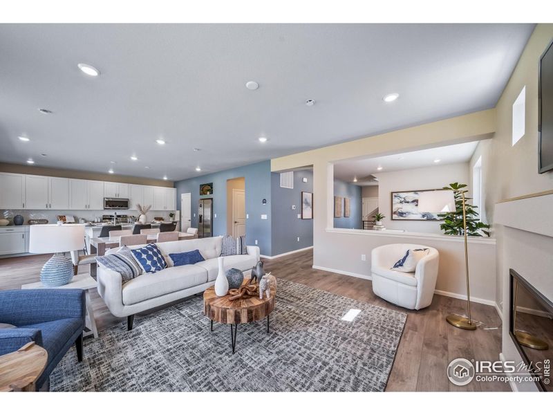 Furnished interior view inside a new home in , Johnstown (Image 16). Furnished interior view inside a new home in , Johnstown (Image 16).