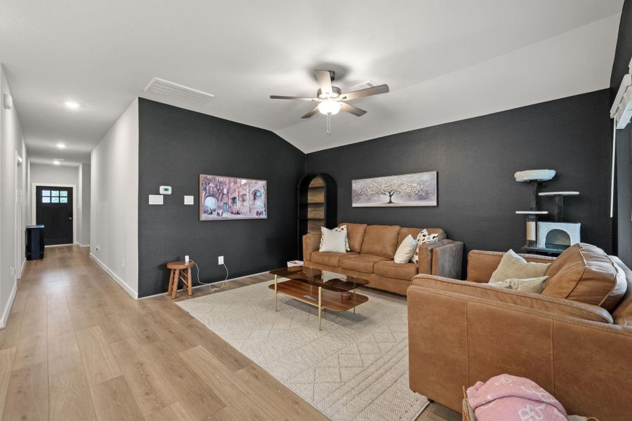 Furnished interior view inside a new home in Heights of Barbers Hill, Mont Belvieu (Image 5).