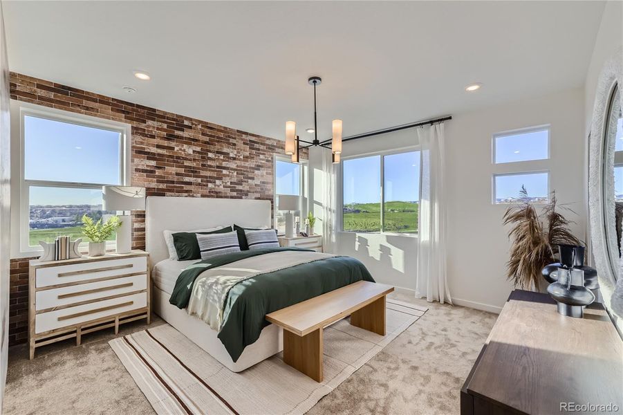 Furnished interior view inside a new home in , Arvada (Image 9).