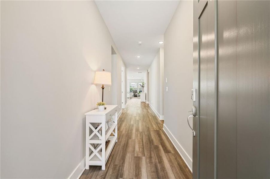 Furnished interior view inside a new home in Crescent Pointe at Great Sky, Canton (Image 6).