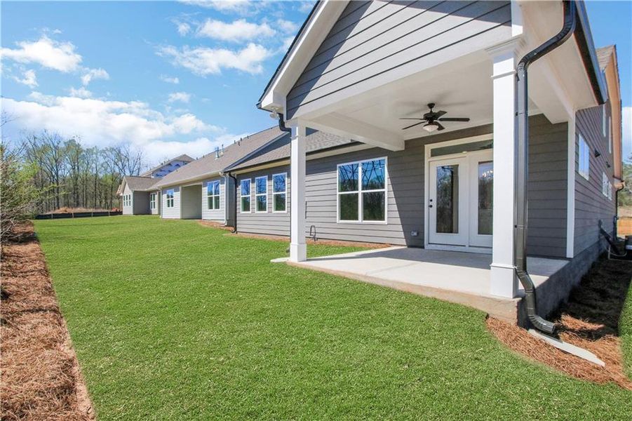 Exterior details and patio area of a home in Marble Tree, Ball Ground (Image 25). Exterior details and patio area of a home in Marble Tree, Ball Ground (Image 25).