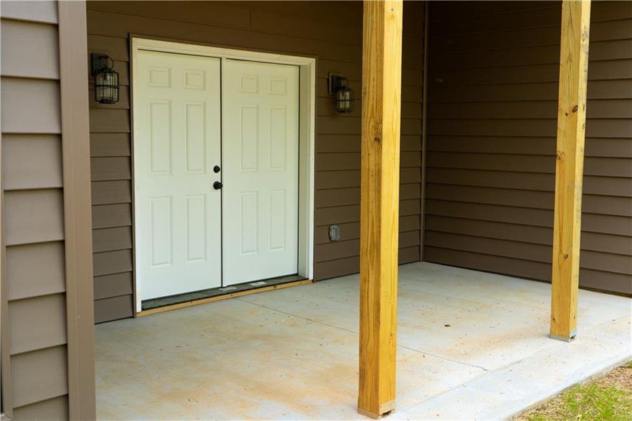 Exterior details and patio area of a home in , Cleveland (Image 19).