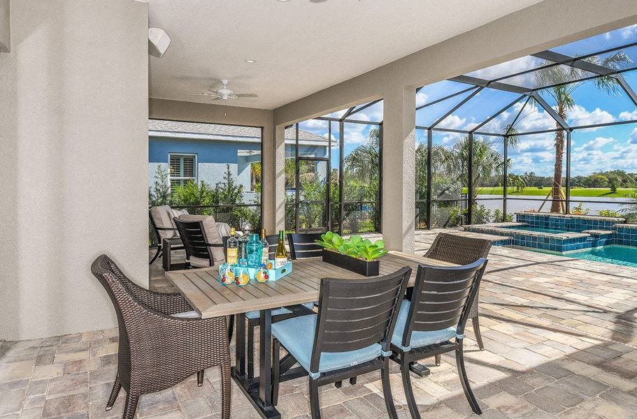 Representative furnished interior of a home built from the Captiva by Neal Communities in Canoe Creek, Parrish (Image 15).