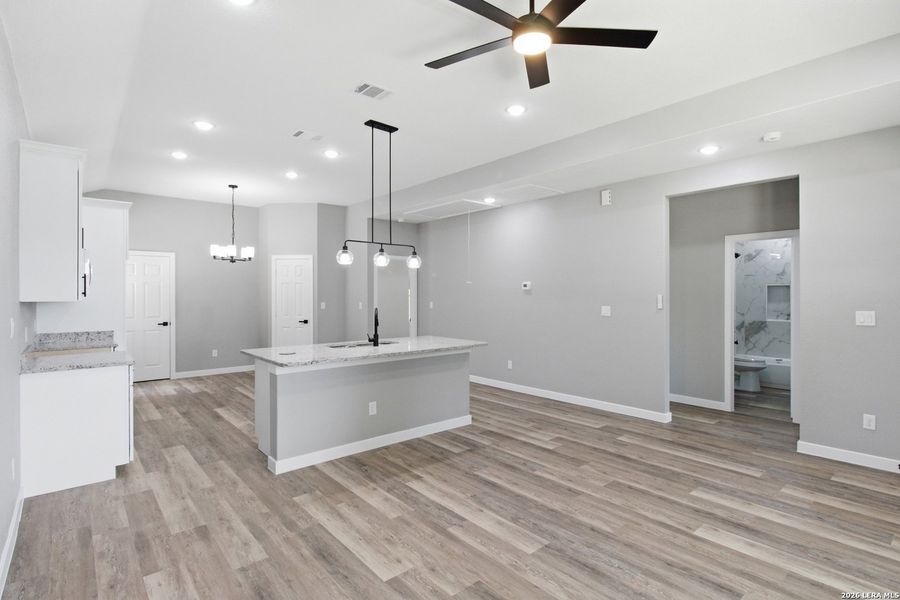 Furnished interior view inside a new home in , San Antonio (Image 8). Furnished interior view inside a new home in , San Antonio (Image 8).
