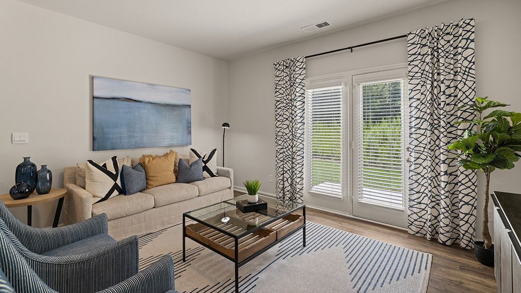 Representative furnished interior of a home built from the ROBIE by D.R. Horton in Pointe Park, Union City (Image 15).