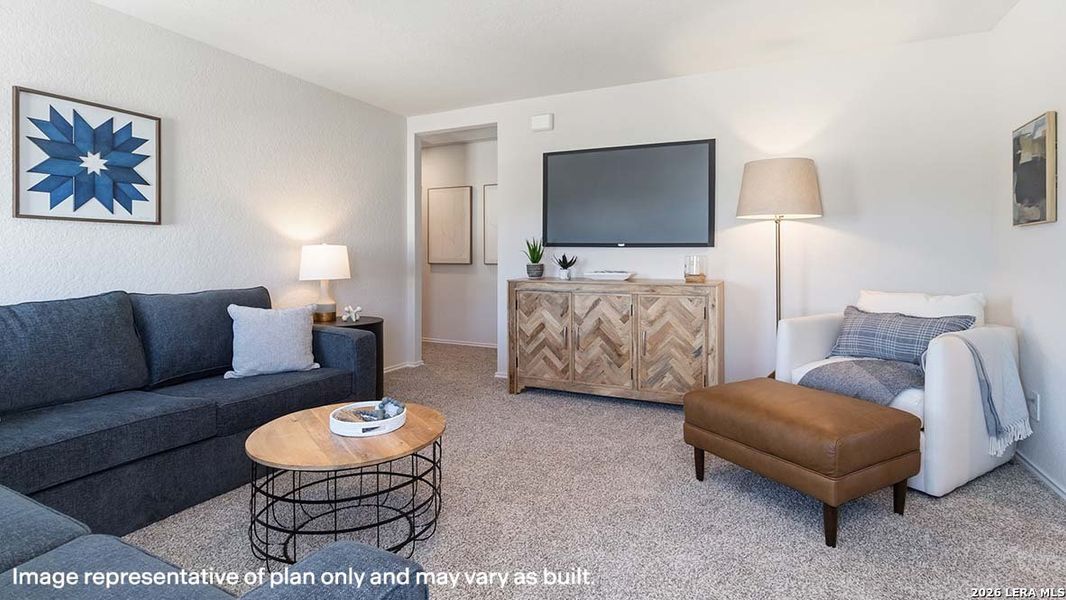 Furnished interior view inside a new home in Riverstone at Westpointe, San Antonio (Image 10).