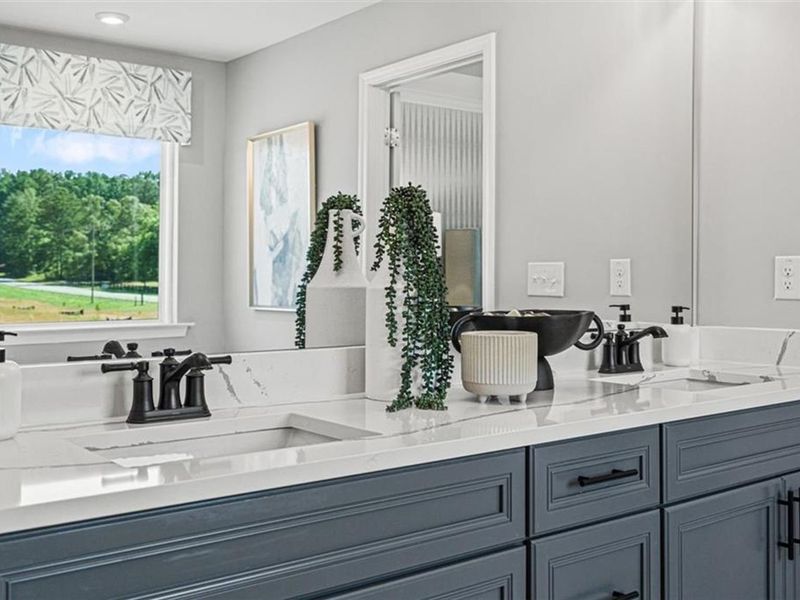 Furnished interior view inside a new home in Wehunt Meadows, Hoschton (Image 48).